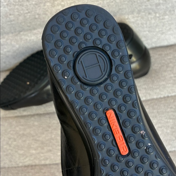 Cole Haan Nike Air (7B) Black Leather Wedge Ballerina Women's Shoes - Picture 7 of 13